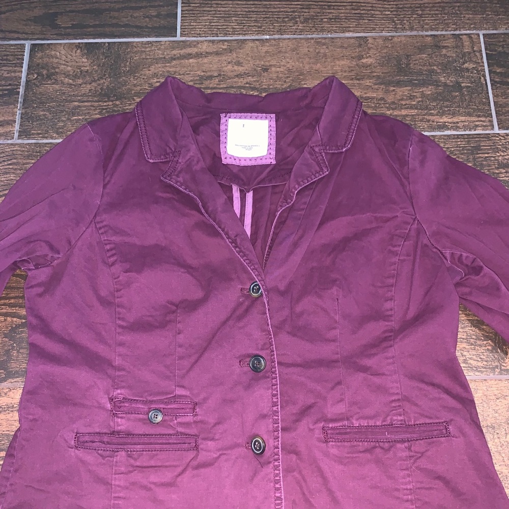 Burgundy jacket